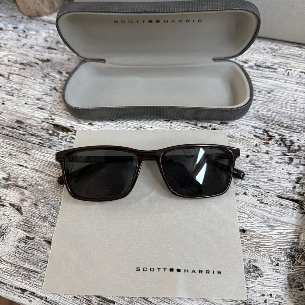 New SCOTT HARRIS SH 496 53mm Brown Men's Women's Eyeglasses Frame 53-16-143 .